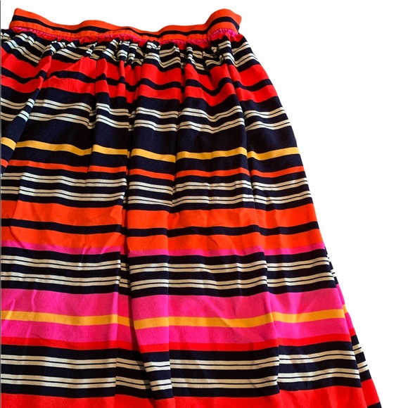 ECI flowy midi striped skirt S - Picture 3 of 5